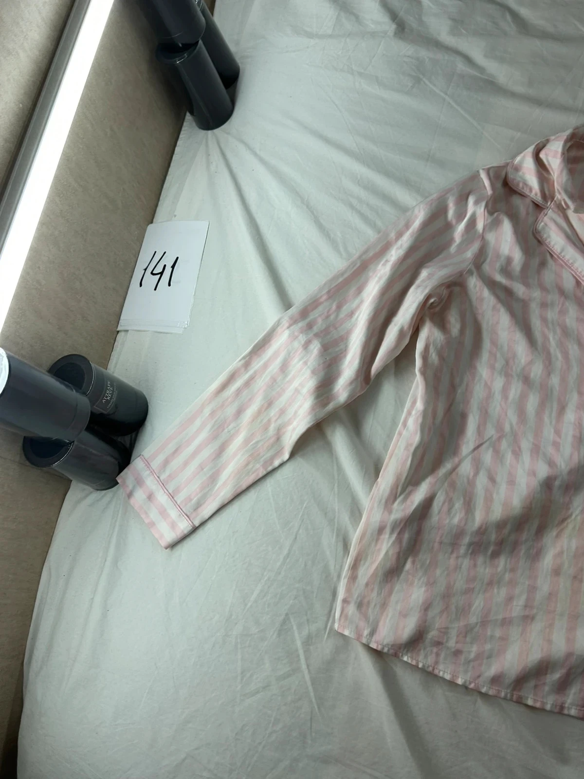 Camisa listrada branco e rosa Love to Lounge – photo 5